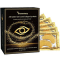 30 Pairs Crystal Collagen Under Eye Mask, Gold Gel Collagen Eye Pad For Moisturizing, Reducing Dark Circles & Puffy Eyes (30 Pairs Gold)