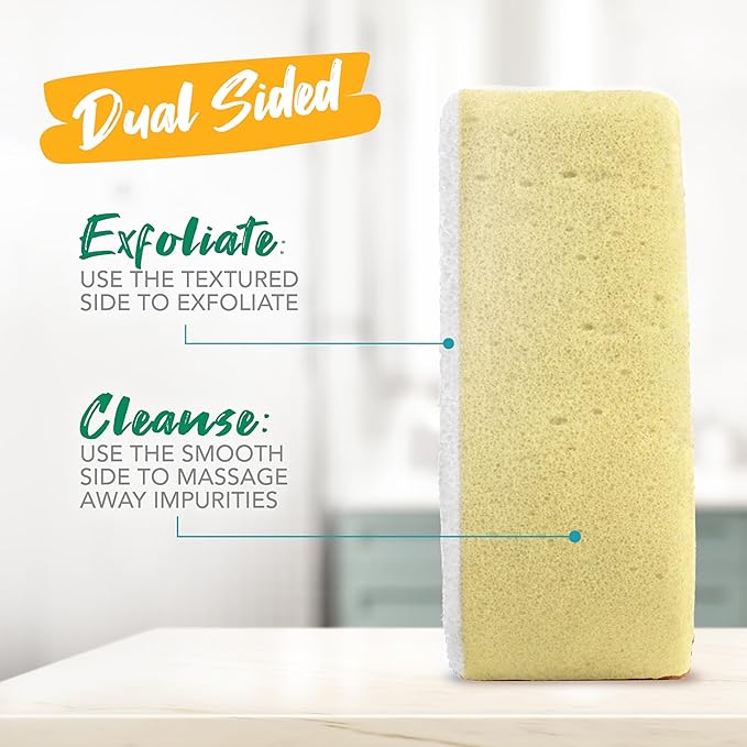 Spongeables Exfoliating Body Wash in a 20+ Wash Sponge, Vitamin C, 1 Count