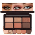 KYDA 6 Colors Brown Eyeshadow Palette, Netural Brown Bronzer with Shimmer and Matte Shades, Long Wear Rich Pigment, Blendable Lightweight Formula, Travel Friendly Mini Makeup Palette, Cruelty Free