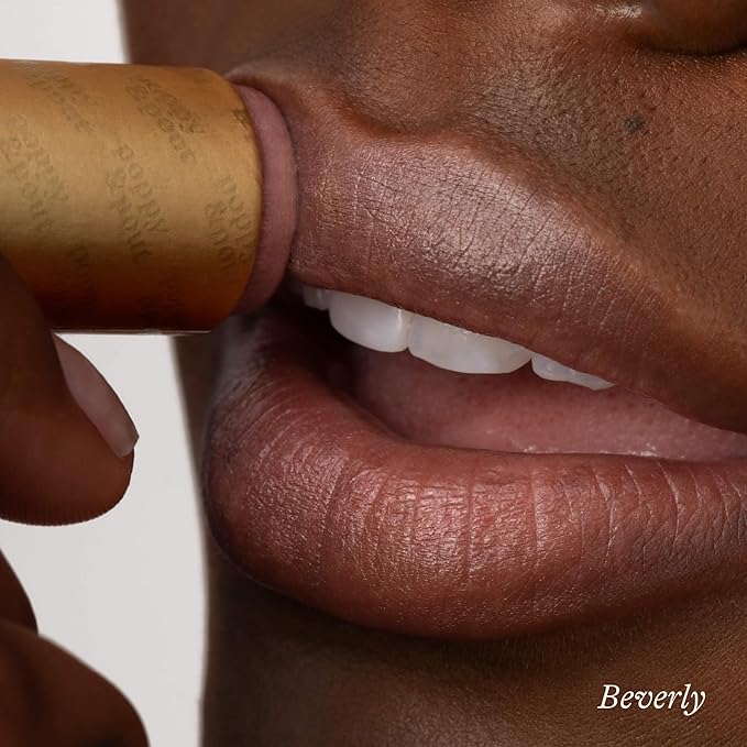 Poppy & Pout All Natural Lip Tints, Sustainable Cardboard Tubes, Hand-filled, Beeswax, Vitamin E, Coconut Oil, Cruelty Free (Bare & Beautiful Trio)