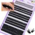 Manga Lash Clusters 150D Spikes Eyelash Clusters with Bottom Lashes 12-18MM Long Fairy Cluster Eyelash Extensions 300Pcs Wispy Individual Lashes Extensions DIY at Home by JIMIRE