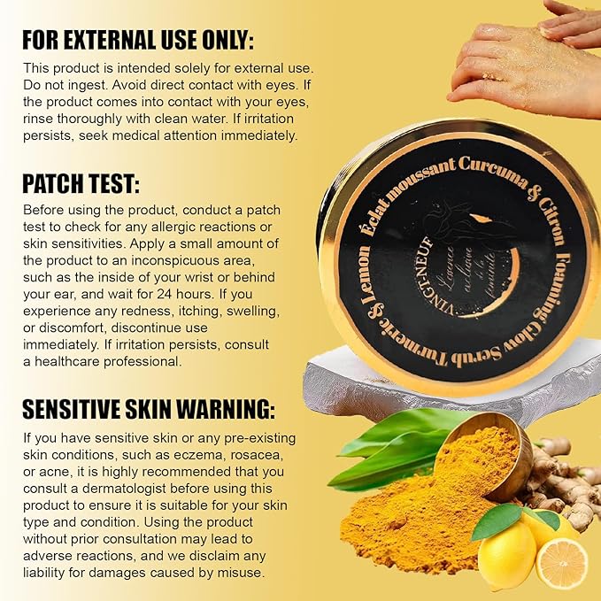 Foaming Body Scrub, Exfoliating Turmeric Scrub and Skin Exfoliator for Dark Spots, Turmeric Body Scrub for All Skin Types, Gently Exfoliates Face, Body Hands & Foot, Moisturized Skincare, 9.87oz/280g