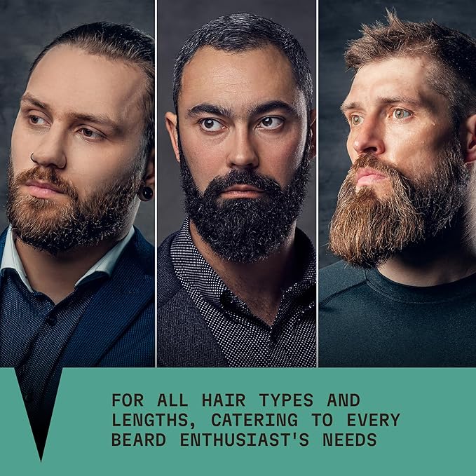 Striking Viking Beard Wash & Conditioner - 20 fl oz, Peppermint & Eucalyptus - Deep Clean & Itch Relief Beard Shampoo and Conditioner for Men - Hydrating Jojoba Facial Oil Treatment