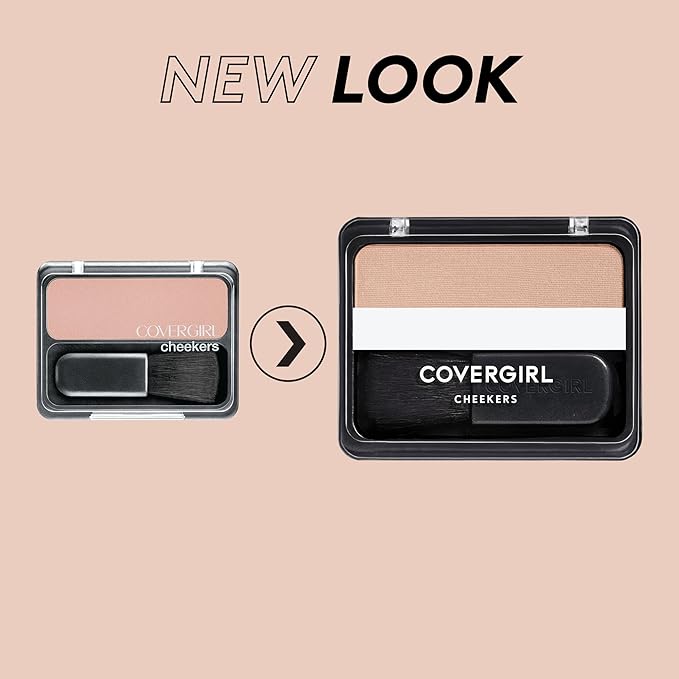 COVERGIRL - Cheekers Blush, Soft, blendable, lightweight formula, easy & natural look, 100% Cruelty-Free (Pack of 2)