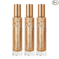 Absolute New York - Silk Glow Shimmer Mist Glow, Radiant, Shimmer Body & Face & Hair, Shea Butter, Coconut Oil, Vitamin E (SBGS05 Champagne Gold Oil Gek (Set of 3), 3.4 fl oz)