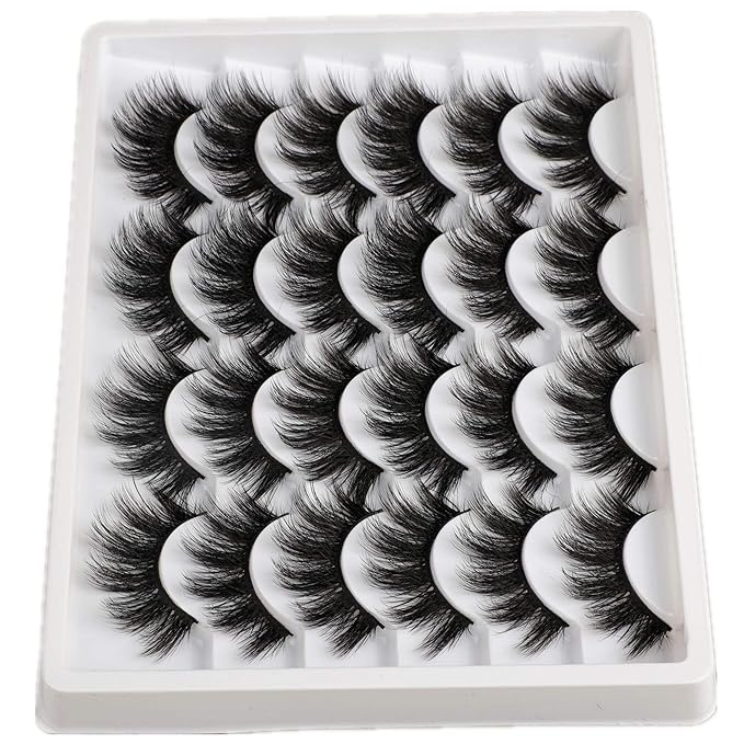 ALICE Eyelashes Fluffy Volume Eye Lashes Pack 20MM Long Fake Eyelashes Soft Faux Mink12 Pairs