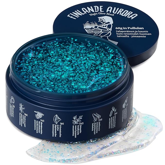 Aurora Glow Capsule Overnight Mask | Overnight Recovery for Glow, Radiance & Glass Skin | Hydrating & Brightening Mask with Vitamin C, Ceramide & 8 Hyaluronic Acids | Korean Skincare (2.1 fl oz)