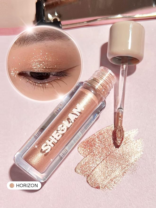 SHEGLAM Airglow Eye Tint 16 Hours Long-Lasting Liquid Eyeshadow Shimmer High-Impact Color Single Eyeshadow - Horizon