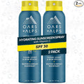 Oars + Alps SPF 30 Face & Body Broad Spectrum Sunscreen Spray | Fast-Absorbing, Lightweight, Non-Greasy, Hawaii Reef Act 104 Compliant, Water-Resistant, Octinoxate + Oxybenzone Free, 6 Oz, 2 Pack