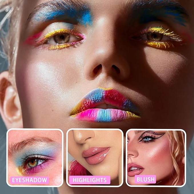 99 Colors Eyeshadow Palette,Matte Glitter Eyeshadow Makeup Palette with Eyeshadow Brush,Highly Pigmented Colorful Shimmer Eye Shadow Palette Makeup Kit for Women