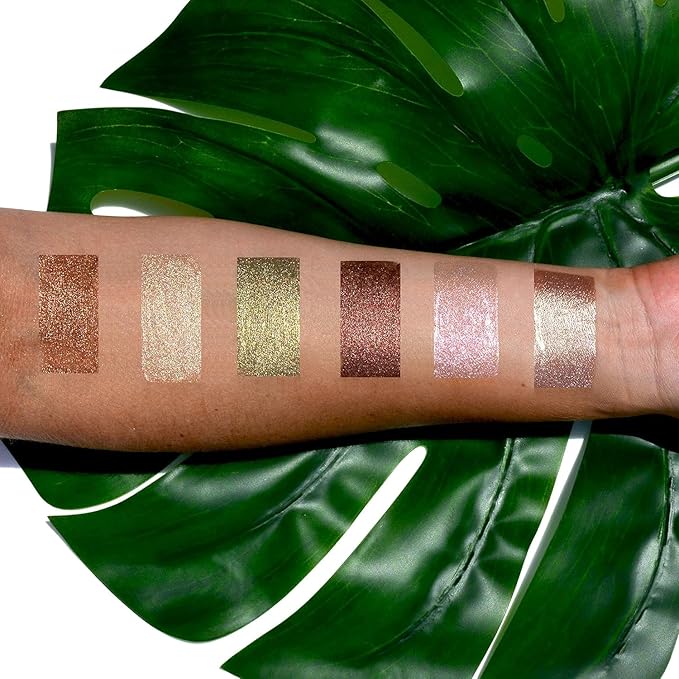 Palladio Liquid Eyeshadow, creamy shimmery formula that instantly adheres to the eyelid with flexible applicator wand for over 8 hours of smudge and crease-proof wear (Jasper)