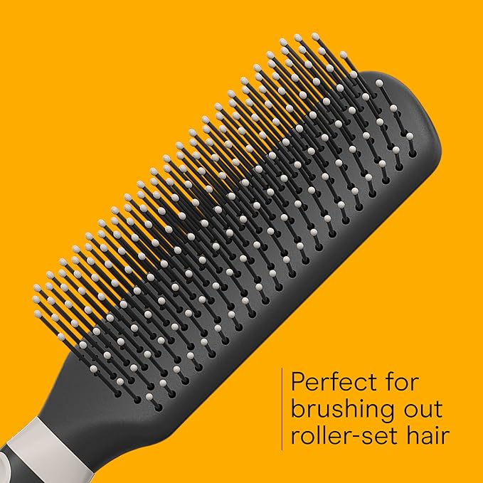Conair Salon Results Detangling Hairbrush Set, 3-Pack Brushes for Men and Women, All Hair Types and Lengths with Nylon Bristles