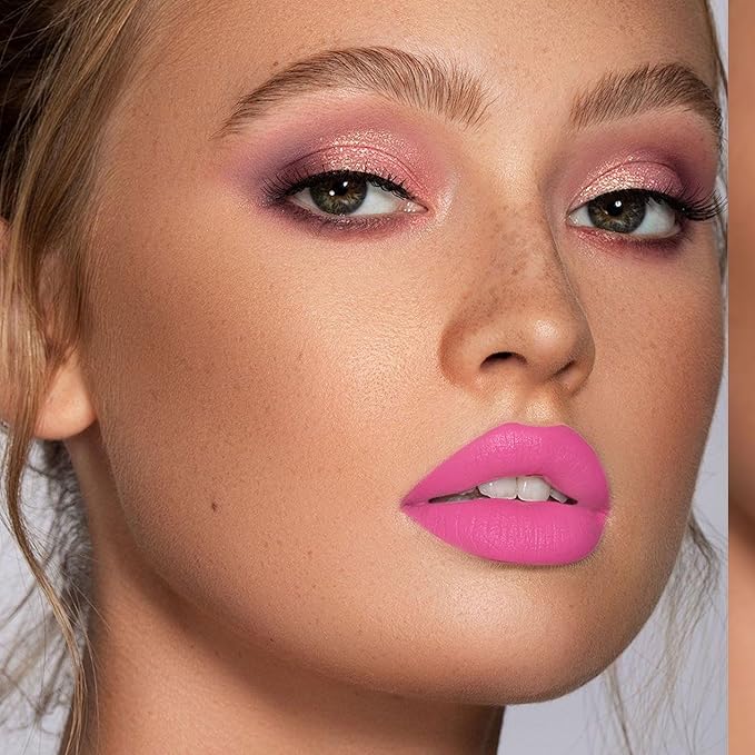 Depuplum Pink Lipstick Matte for Women Superstay Hot Pink Long Lasting Lipstick Smudgeproof Liquid Lipsticks Cruelty Free Lip Makeup for Mother's Day,DM28 FruitPink