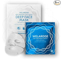 Welaroise Bio Protein Collagen Hydrogel Deep Face Mask +35% More Collagen, Intense Hydration & Moisturization, Firming, Anti-Aging, Skin Renewal, Korean Skincare (Pack of 5)