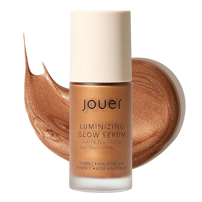 Jouer Luminizing Glow Drops Serum with 7% Niacinamide | Mix 2–3 Drops With Moisturizer or Foundation For A Summer Glow, Use With or Without Makeup, 1 fl oz