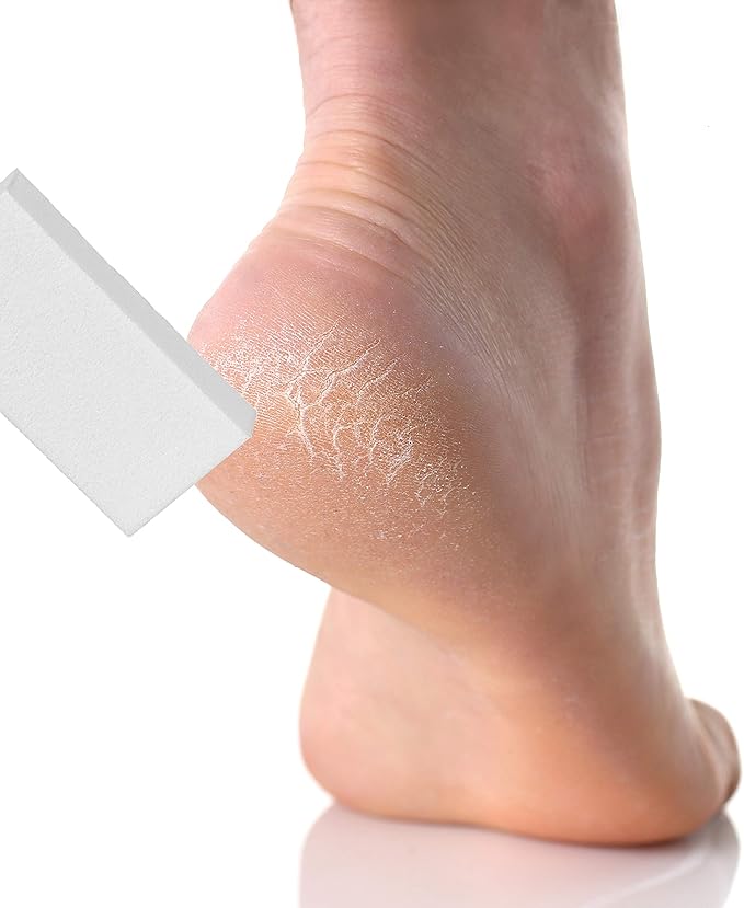 Liquid Skin Protectant for Cracked Heels, Feet Treatment, Liquid Bandage, Foot Care for Cracked Feet, Calluses, Blisters, Foot Repair, Applicator and Buffer, 1Pk