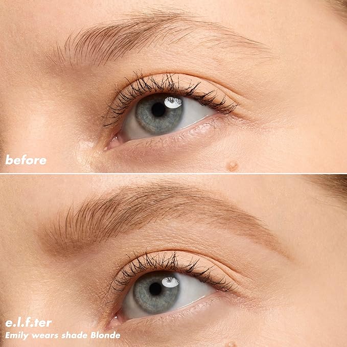 e.l.f. Micro-Fine Brow Pencil, Waterproof Brow Color & Spoolie For Shaping Brows & Creating A Feathered Natural-Looking Finish, Vegan & Cruelty-Free, Blonde
