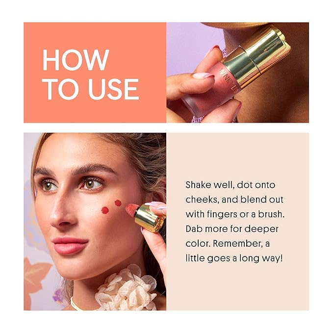Winky Lux Cheeky Rose Liquid Blush - Gel Cream With Buildable Color, Lightweight Velvet Finish for Long Lasting Color, Dusty Rose Blush, Noble