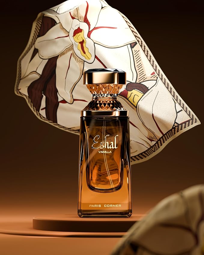 Paris Corner | Eshal Vanilla EDP 3.4 Fl Oz | Perfume for Women | Sweet, Warm, Sensual & Long-Lasting Fragrance | Indulge in Sugary, Vanilla, Musk Notes