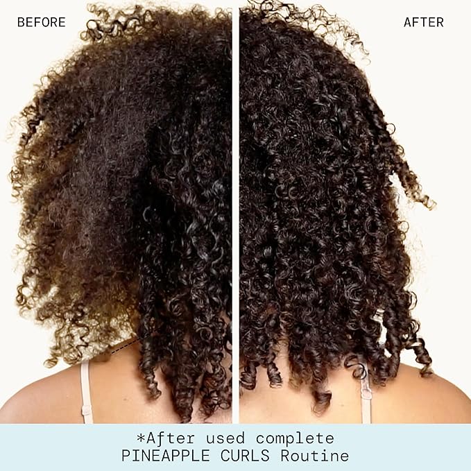 Pacifica Beauty, Pineapple Curls Defining Natural Conditioner, For Curly, Coily and Textured Hair Types, Pineapple Scent, Sulfate Free and Silicone Free, 100% Vegan and Cruelty Free | Hair Conditioner