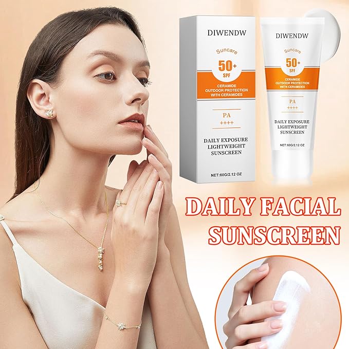 Face Sunscreen SPF 50+ PA++++,Non Greasy Sunscreen Cream for Face and Body,Water Resistant Hydrating Facial Sunscreen Sunblock,Daily Oil Control Face Moisturizer