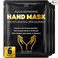 Hand Mask – Moisturizing Gloves for Dry Cracked Hands – 15-Minute or Overnight Treatment, Collagen Hand Masks, Hand Moisturizer Cotton Gloves for Sleeping Alternative, Repairing Treatment for Women
