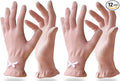 Evridwear Cotton Moisturizing Gloves Overnight Touchscreen for Dry Hands SPA Eczema Hand Care, Day and Night Moisturizing Sleeping Gloves (2 Pairs L/XL, Feather Weight Pink)