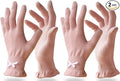 Evridwear Cotton Moisturizing Gloves Overnight Touchscreen for Dry Hands SPA Eczema Hand Care, Day and Night Moisturizing Sleeping Gloves (2 Pair S/M, Feather Weight Pink Color)