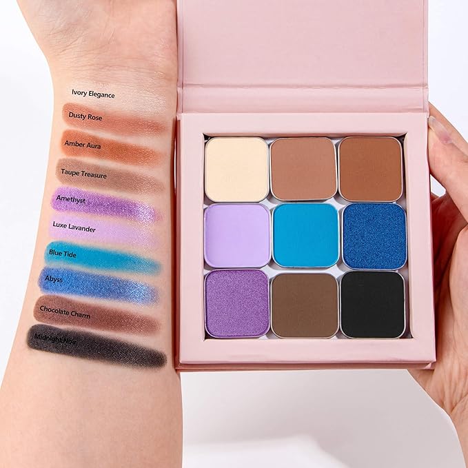 Matte Filler Single Eyeshadow – Soft Muted Rose with Brown Tones, Natural Look, Easy to Blend, Magnetic Pan for Custom Palette Easy to Apply and Remove (Dusty Rose)