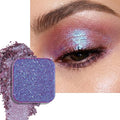 Duochrome Chameleon Eyeshadow, Blue-Purple Shift Shimmer, High-Pigment Long-Lasting, Metal Pan Refill Fits Magnetic Makeup Palettes (Flushed Lizard)