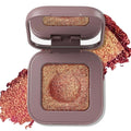 Erinde Burgundy Gold Copper Duochrome Glitter Eyeshadow Palette, Holographic Chameleon Shimmer Eye Shadow, Rich Color, Color Shift Sparkle Inner Corner Eye Highlighter Palette Makeup for Rave, 07