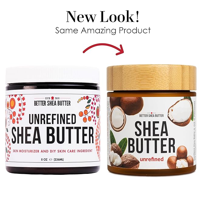 Raw Shea Butter – 100% Pure Unrefined African Shea Butter | Moisturizer for Dry Skin, Face, Hair & Scalp | DIY Body Butter, Lip Balm & Soap Base | Smoky Scent (8 oz Jar)