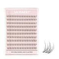 LA MAESII 120Pcs Clear Band Lash Clusters 10-14mm Natural Look Cluster Eyelashes Resuable Invisible Band Individual Cluster Lashes(22)