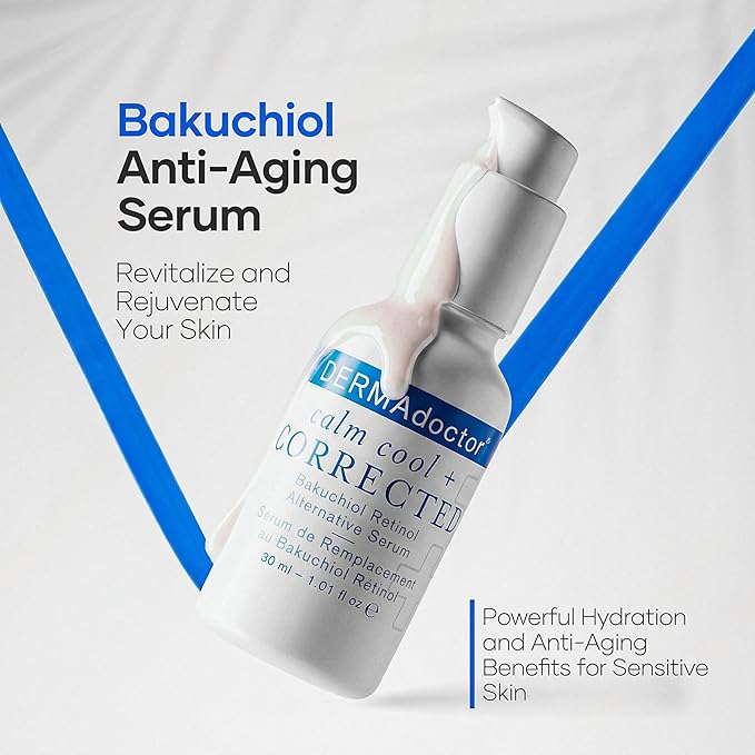 DERMAdoctor Dermatologist Formulated Skincare Set – Cleansing Oil, Hyaluronic Acid & Niacinamide Serum, Bakuchiol Anti Aging Serum, Vitamin C Ceramide Barrier Moisturizer for Sensitive Skin