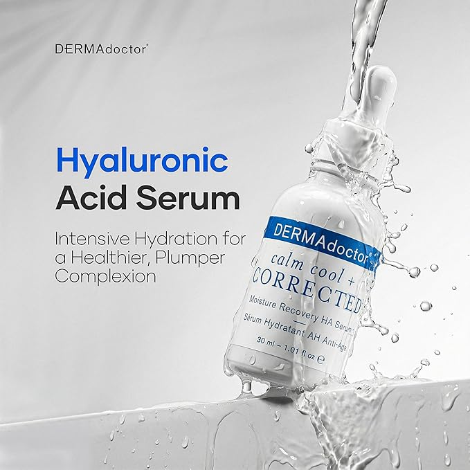 DERMAdoctor Dermatologist Formulated Skincare Set – Cleansing Oil, Hyaluronic Acid & Niacinamide Serum, Bakuchiol Anti Aging Serum, Vitamin C Ceramide Barrier Moisturizer for Sensitive Skin
