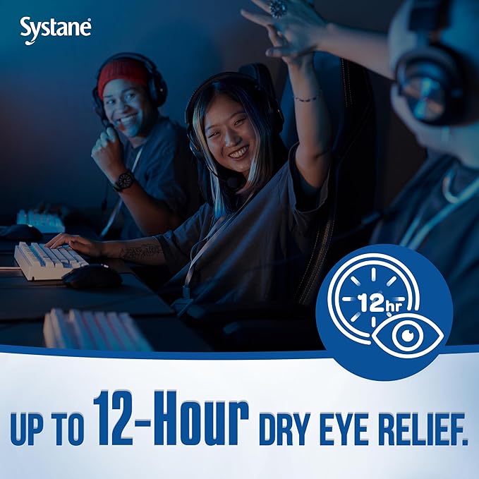 Systane PRO PF Lubricating Eye Drops for Dry Eyes, 2 x 10 mL, Preservative Free with Hyaluronate, Triple-Action Formula to Hydrate, Restore & Protect, Multi-Dose Bottle