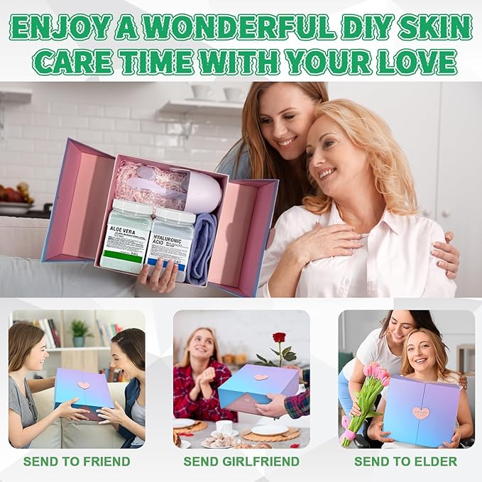 Jelly Mask Set,Hyalorunic Acid Jelly Masks For Facials Professional,Aloe Vera Hydro Jelly Mask,Hydrating Rubber Masks, Facial Mask Mixing Bowl Set And Headband,Birthday Gifts Set for Women