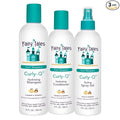 Fairy Tales Curly Q Hydrating Kids Shampoo 12oz, Conditioner 8oz, and Styling Spray Gel 8oz - Paraben, Sulfate, Gluten, and Nut Free - For All Curl Types Including Multi Cultural Hair (3 Pack)