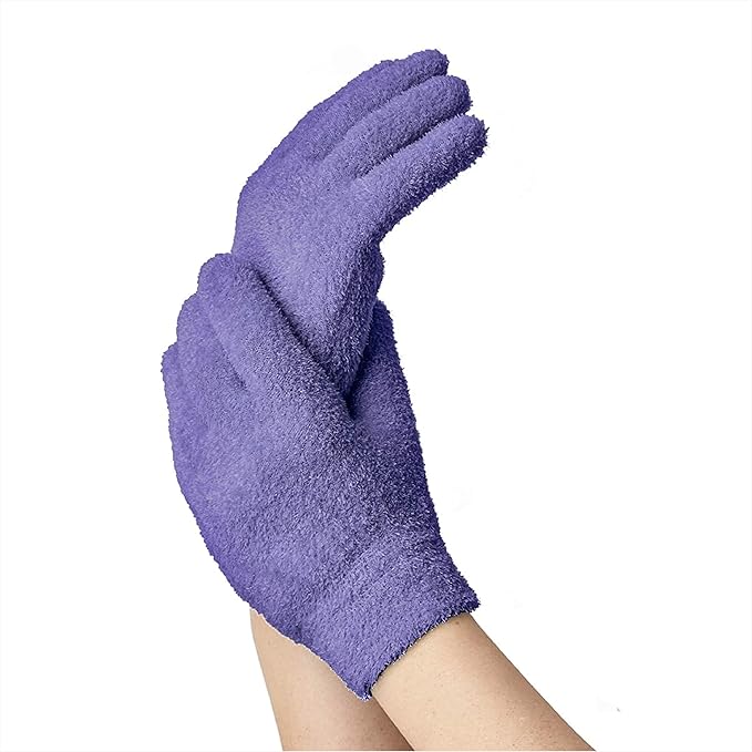 NatraCure Moisturizing Gel Heel Sleeves and Gloves - Lavender (for Dry Skin, Hands, Feet & Cuticles)