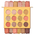 KYDA 12 Colors Warm Pink Eyeshadow Palette, Ultra-rich Glitter Rose Gold Eyeshadow, Matte Soft Pink Orange Eye Shadow Palette, Soft Blendable Powder, Warm Tone Eyes Makeup