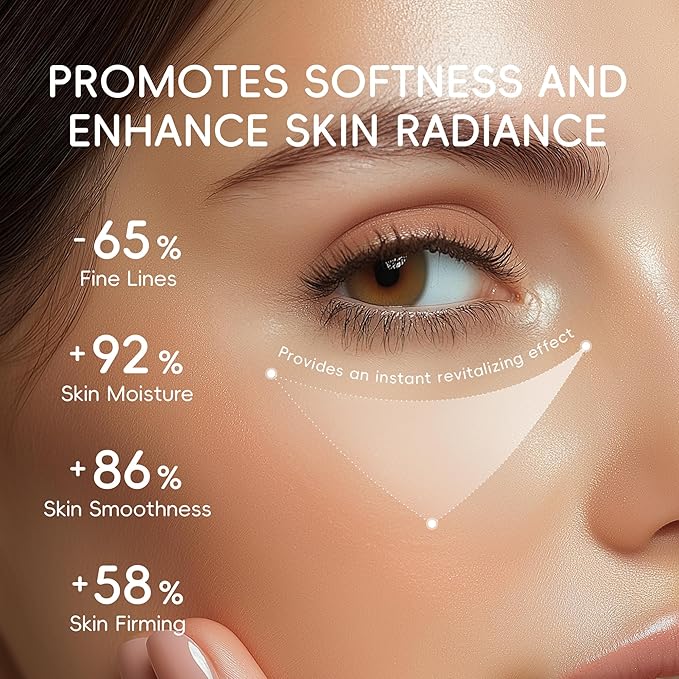 Milk Radiance Eye Mask, 50Pcs Under Eye Patches for Dark Circles and Puffiness with Milk Extract & Hyaluronic Acid & Collagen, Firming, Nourishing & Hydrating Daily Skincare Pads