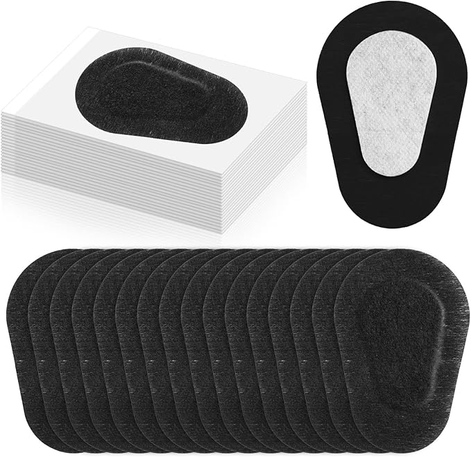 Panitay 40 Pcs Adhesive Eye Patches for Adults Eye Patch for Disposable Breathable Amblyopia Lazy Adhesive Bandages for Men(3.3 x 2.3 Inch,Black)