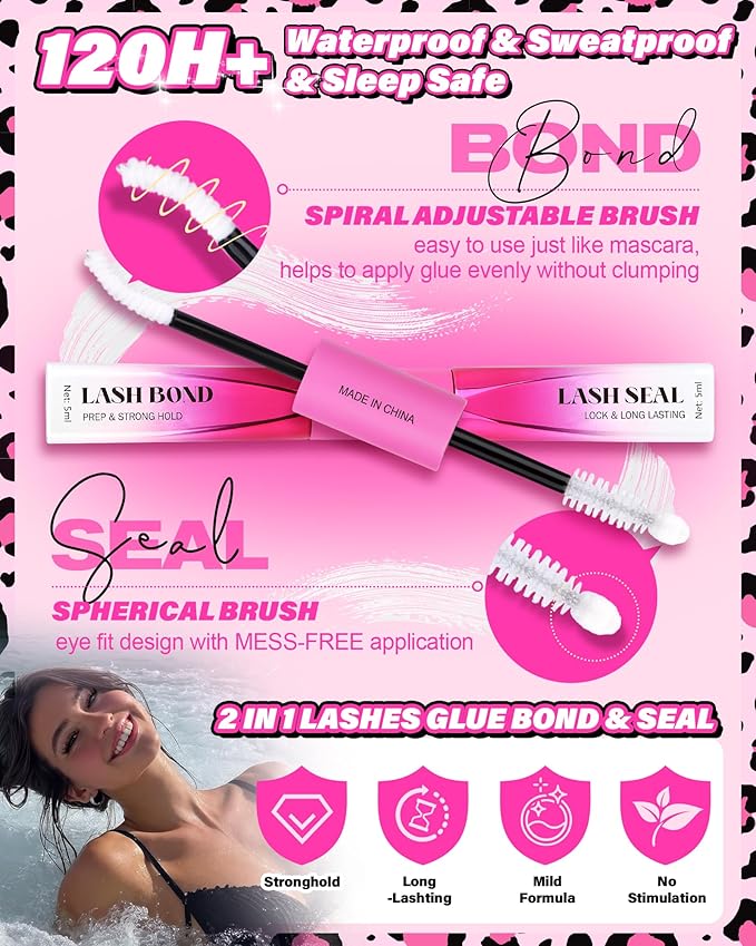 Wispy Lash Clusters Kit Manga Eyelash Clusters 12-16MM D Curly Fluff Lashes Clusters Kit Manga Cluster Eyelash Extensions Anime Individual Lashes Kit with Lash Bond&Seal Tweezers Brushes by Zegaine