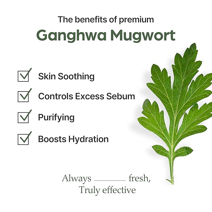 I'm from Mugwort Mask, Wash-Off Calming Face Mask with Mugwort Extract, Cooling & Soothing Care for Sensitive Skin, Korean Skincare 2.46 fl.oz