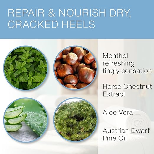 Bon Vital' Original Foot Balm, Foot Cream for Dry Skin & Cracked Heels, Moisturize Feet & Speed Healing of Blisters & Abrasions on Heel, Increase Circulation in Feet, 3.38 Ounce Tube