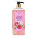 RIVER & ROWE Rose Water & Collagen Exfoliating Body Wash – Daily Body Cleanser With Hyaluronic Acid for a Moisturized & Renewed Skin Experience, Gentle Everyday Use Shower Gel for Women, 33.8 Fl Oz