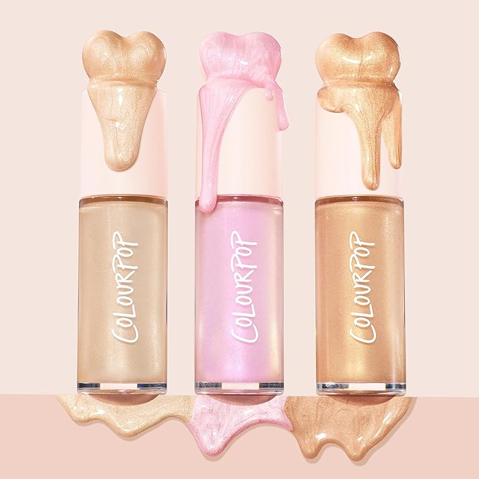 ColourPop Hi-Lite Dewy Liquid Highlighter - Ultra-Reflective Face & Body Illuminator - Glowy Summer Makeup with Hyaluronic Acid & Niacinamide for a Blendable Glow - Immediately Yes (0.38 oz)