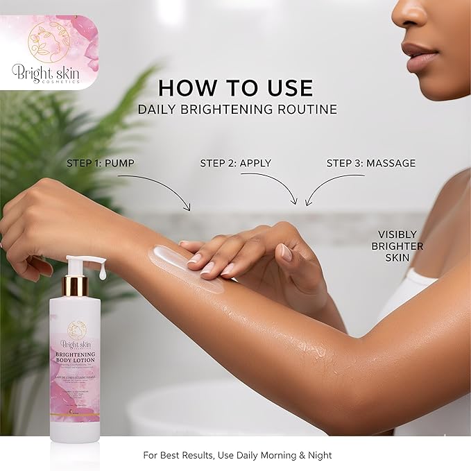 Brightening Body Lotion - 1 lbs, Repairing & Anti-Aging Moisturizer for Smooth, Brighter Complexion