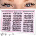 Manga Lash Clusters Bunny Eyelash Clusters Natural Cluster Eyelash Extensions Wispy Lashes Clusters Daily C-Curl Individual Lashes 8-14mm Invisible Band Eyelashes Clusters 180pcs DIY Lash Extension