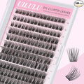 Uilulu Lash Clusters D Curl Clusters Lashes 0.07D 10-16 Mix 144 Eyelashes Individual Lashes Clusters DIY Lash Extensions at Home False Lashes Wide Band Natural Eye Lash Clusters(U11Lashes Only)